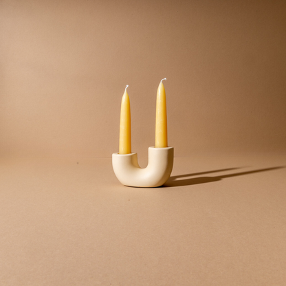 Rising Candle Holder - Light Beige