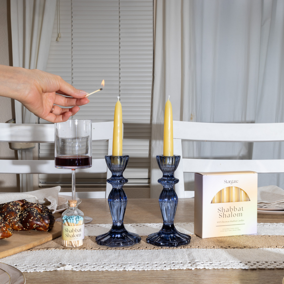 Shabbat Set Bundle - Blue