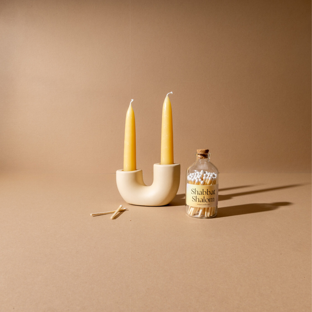 Rising Candle Holder - Light Beige