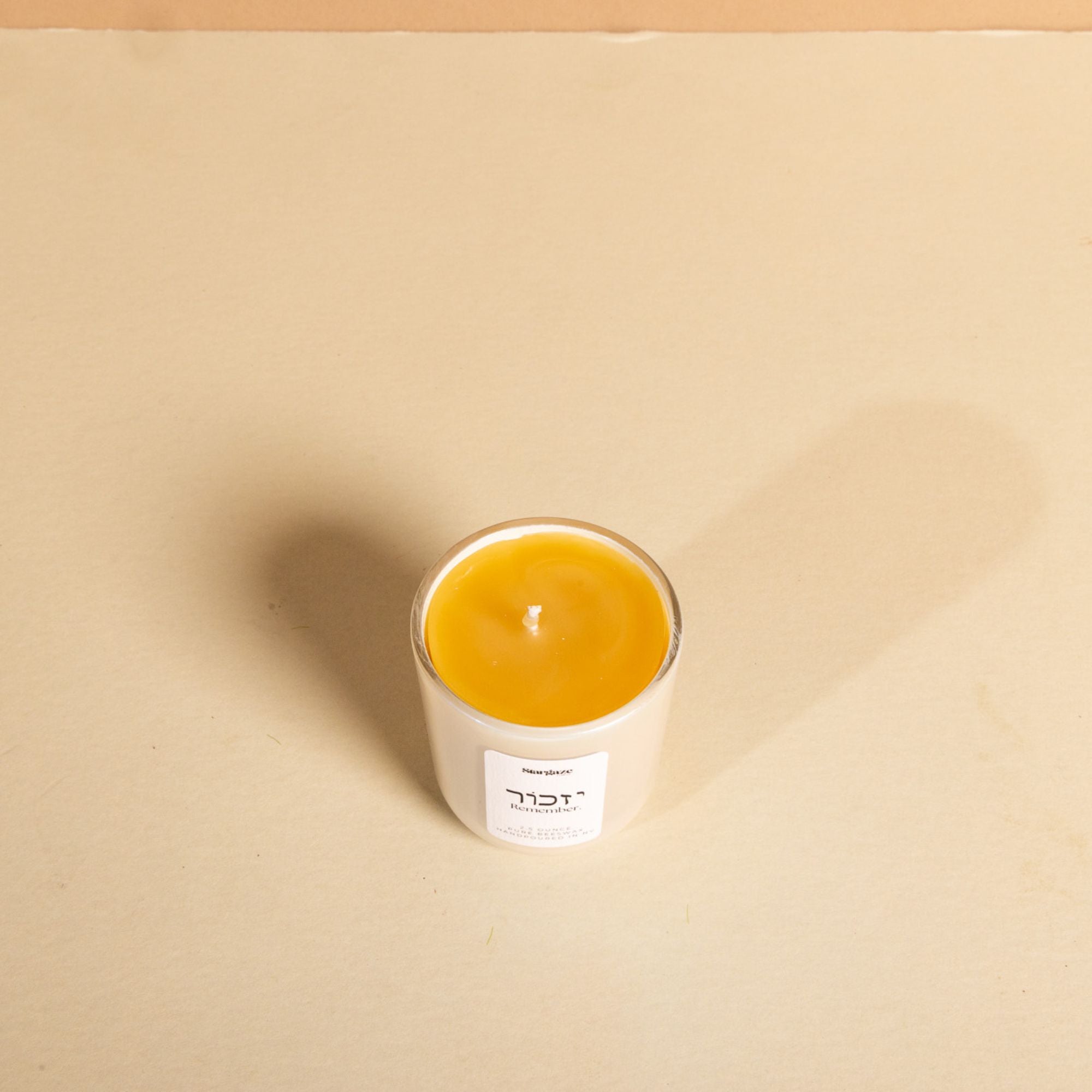 Ivory Yahrzeit 24 Hour Candle