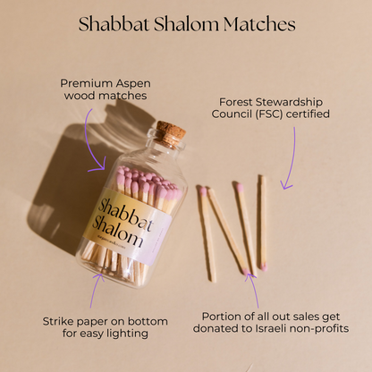 Shabbat Starter Set - Tall Blush